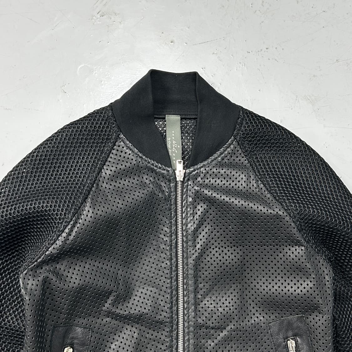 WLG 조르지오 브라토 메쉬드 레더 자켓 상품이미지2