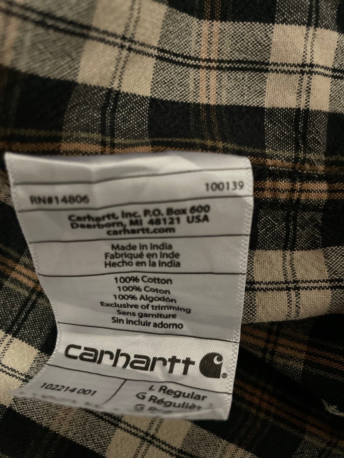Carhatt 칼하트 워크셔츠 릴렉스드핏 상품이미지5