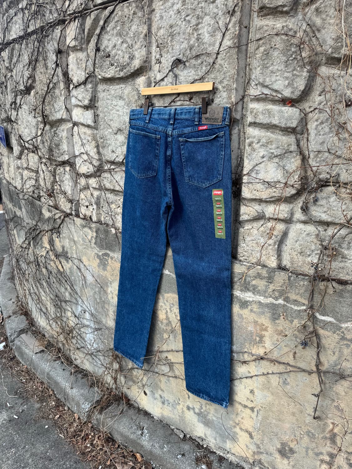 90s 랭글러 빈티지 96501ds 테이퍼드핏 데님 팬츠 34 상품이미지4