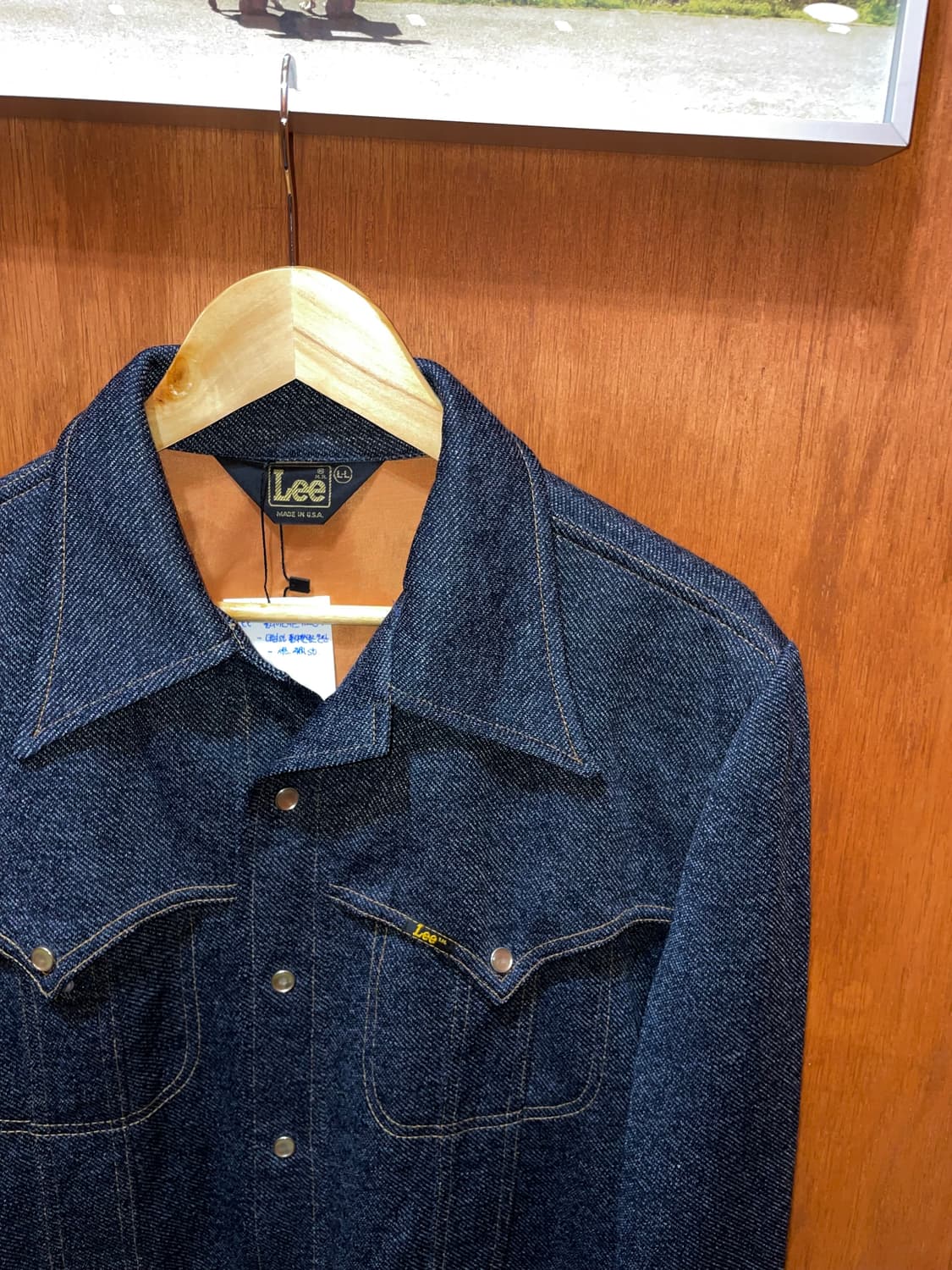 (L) 70s USA Lee 웨스턴 셔츠 자켓 상품이미지4