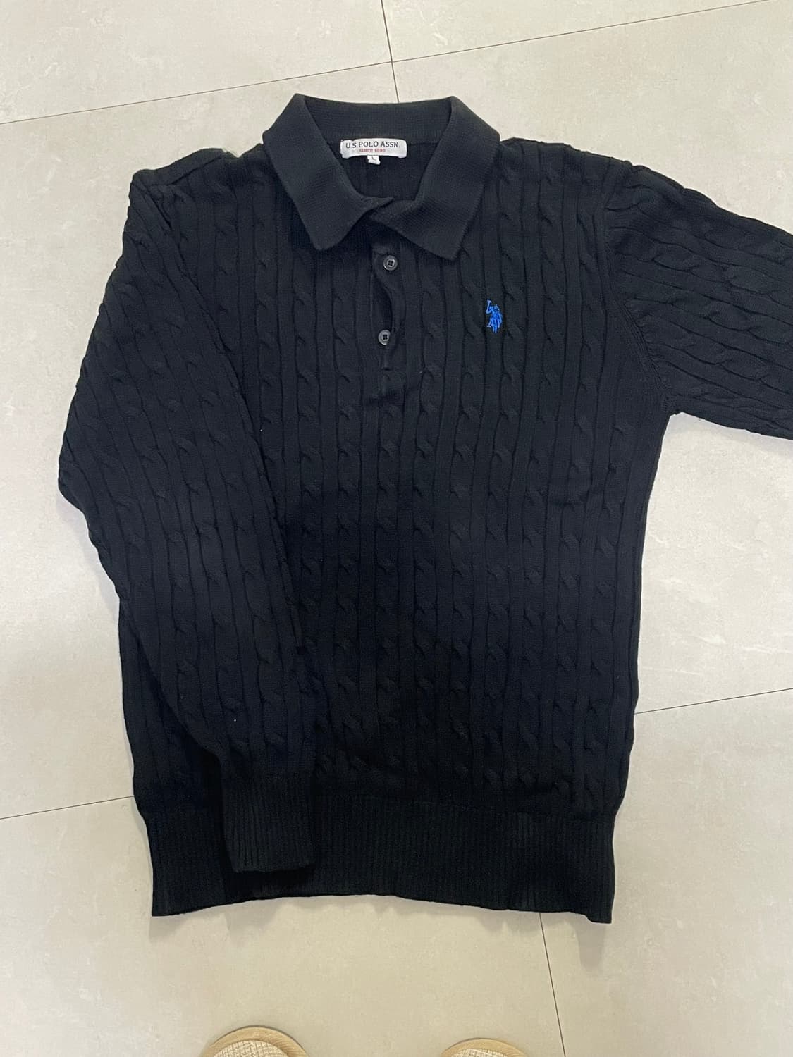 폴로 꽈배기 니트 상품이미지2