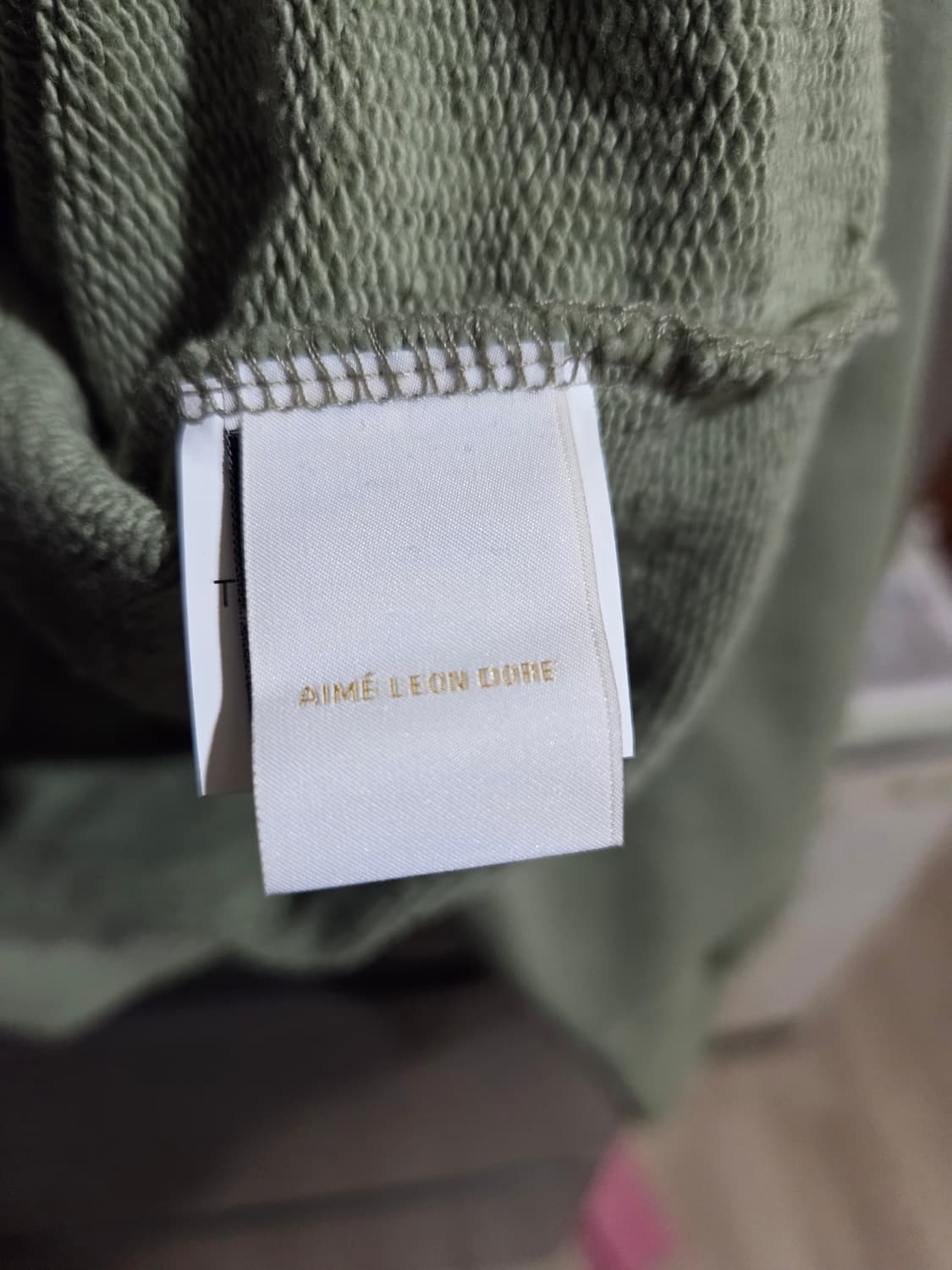 에임레온도르 올리브그린 스웻셔츠 사이즈XL 상품이미지4