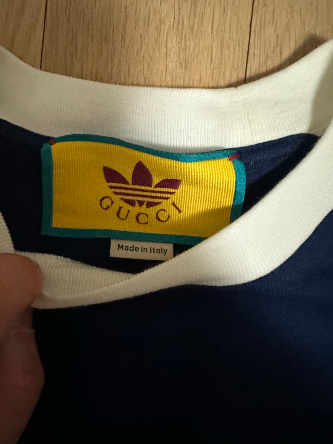 아디다스 x 구찌 코튼 저지 롱 슬리브 T (m사이즈) 상품이미지2