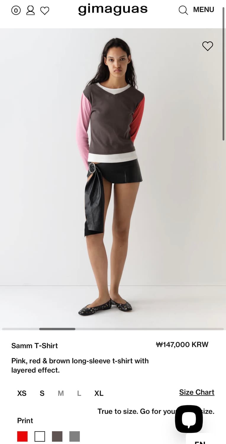 [S,M] 기마구아스 Samm 레이어드 롱슬리브 멀티 상품이미지5