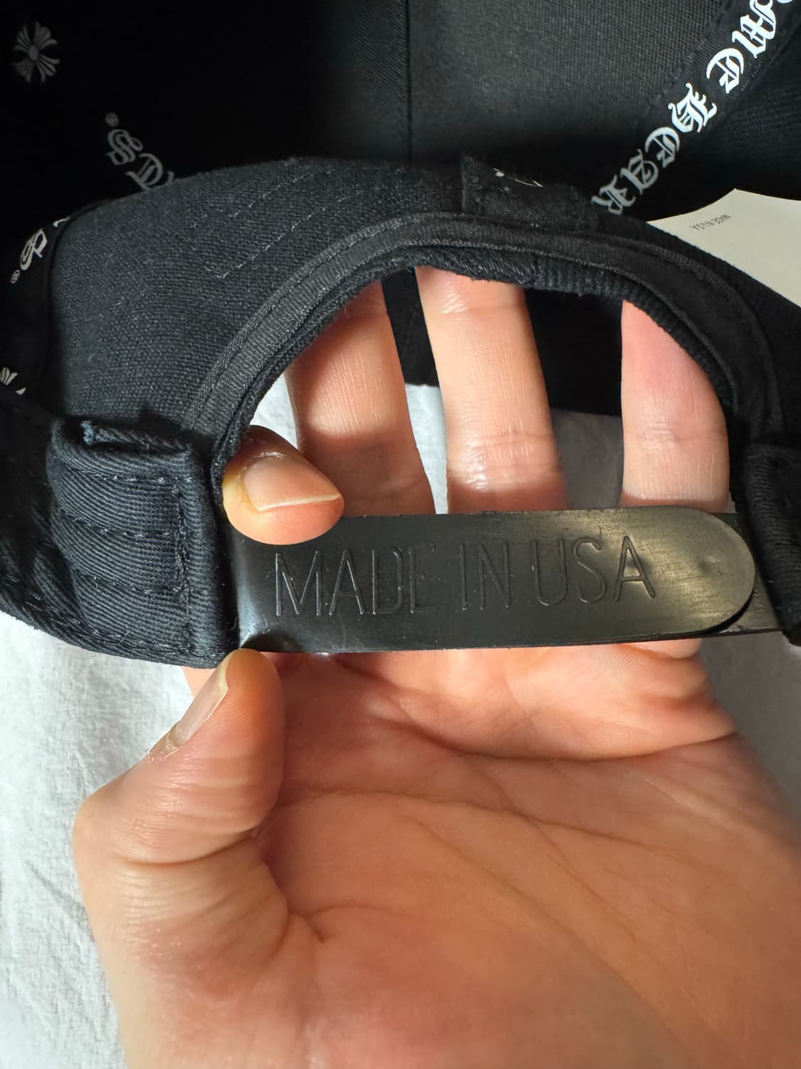 크롬하츠 홀스슈 데님 베이스볼햇 블랙 상품이미지5