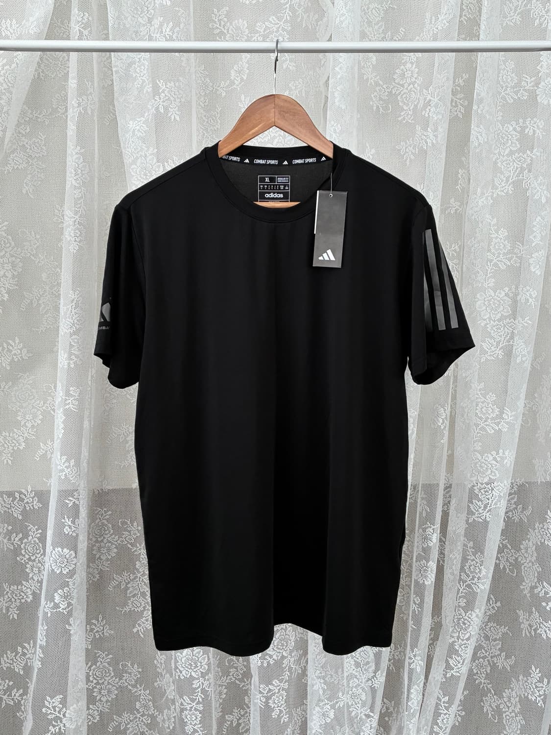 XL) 새상품 아디다스 컴뱃스포츠 기능성 반팔 블랙 상품이미지1