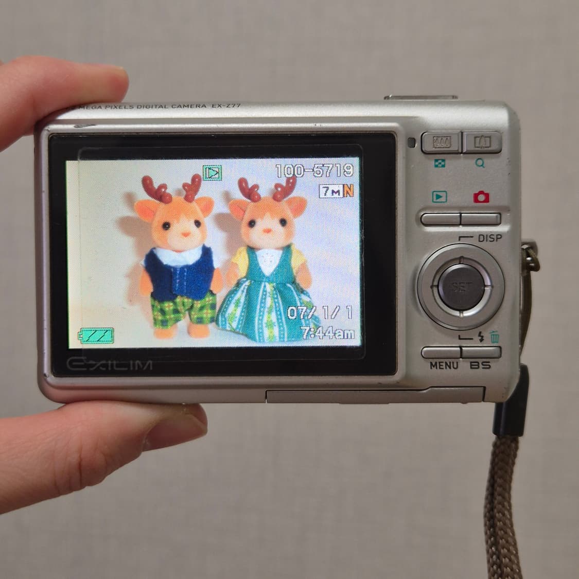 🤍 카시오 엑슬림 EX-Z77 실버 | 말랑 화사 감성 상품이미지2