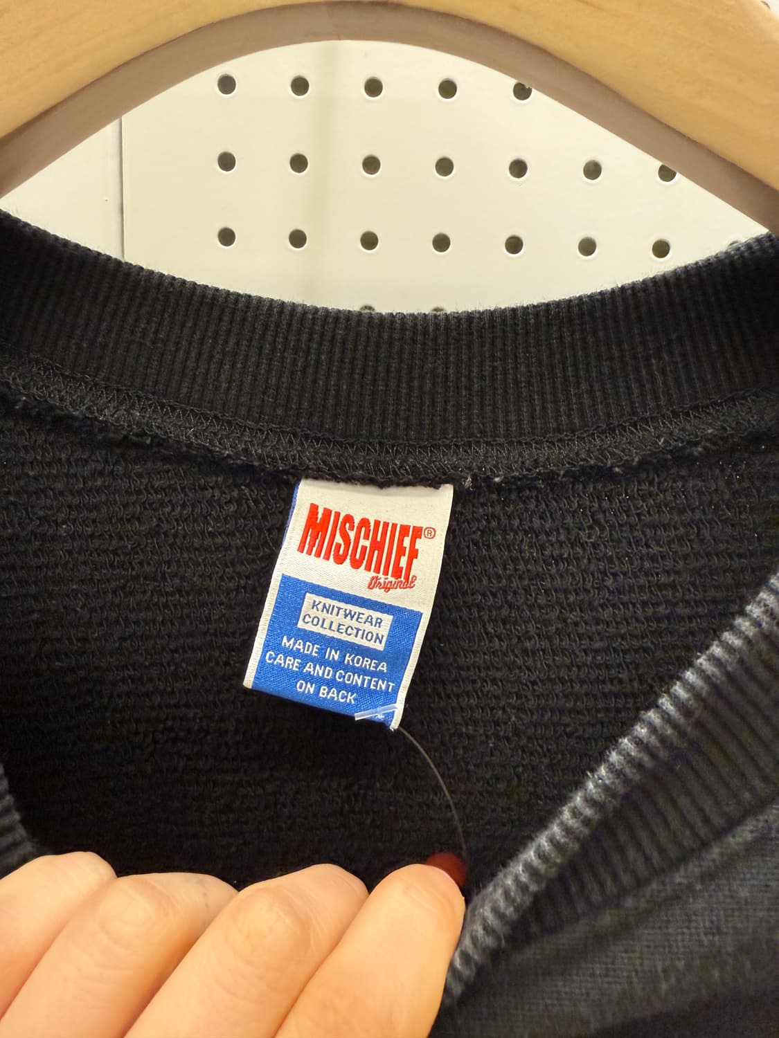 미스치프 버티컬 로고 스웻셔츠 U1630 상품이미지5