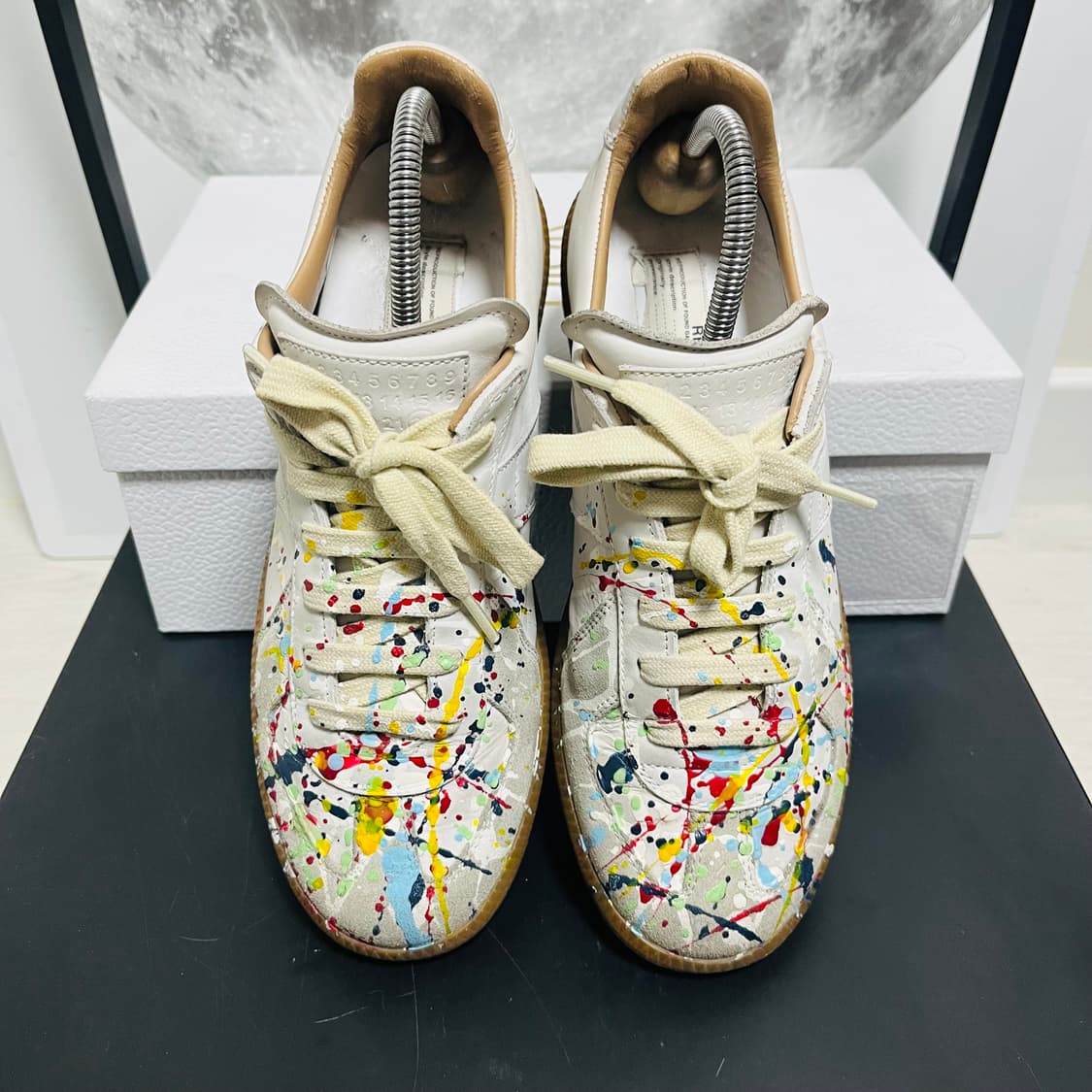 정품 39) 마르지엘라 페인팅 독일군 스니커즈 250~255 상품이미지3