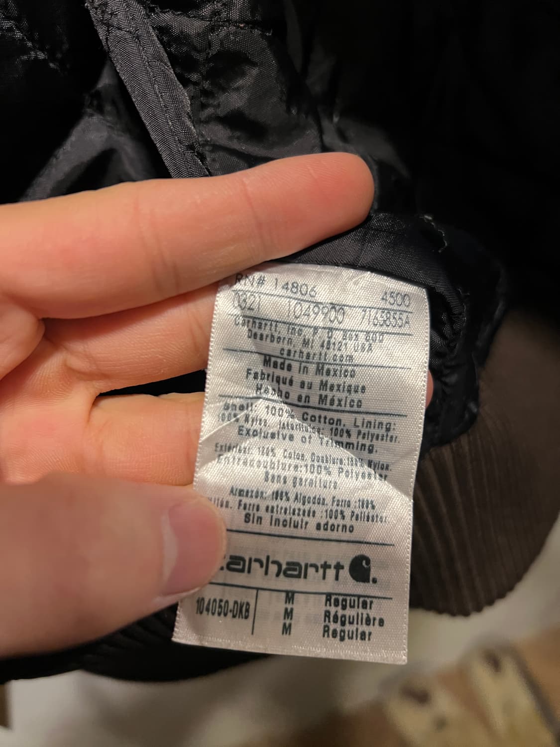 [M]칼하트 USA 다크브라운 캔버스 엑티브 워크 자켓 상품이미지6