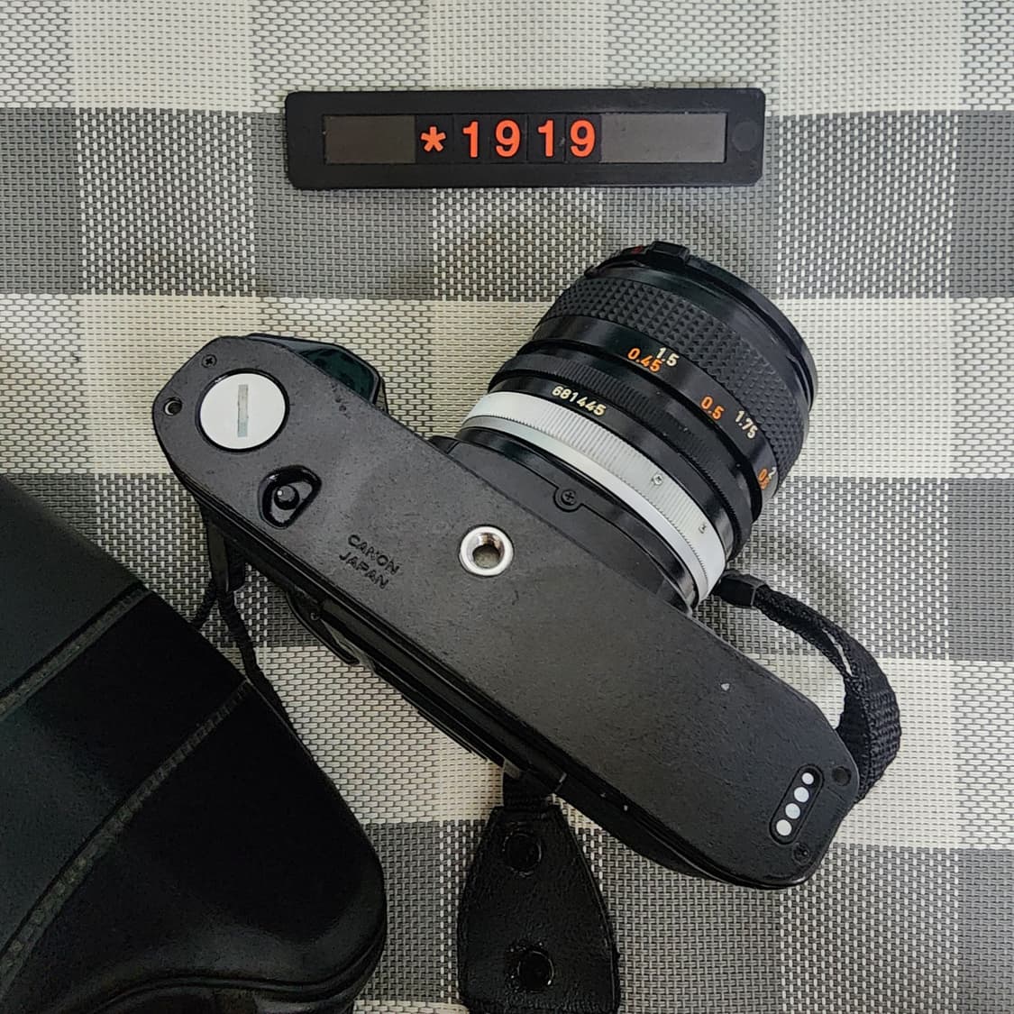 캐논 A-1 필름카메라 블랙바디 1.4렌즈 케이스포함 상품이미지5