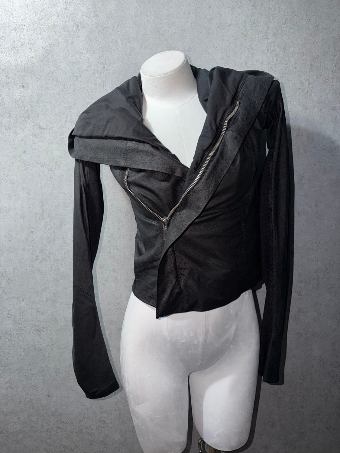 릭오웬스 램스킨 후드 레더자켓 상품이미지9