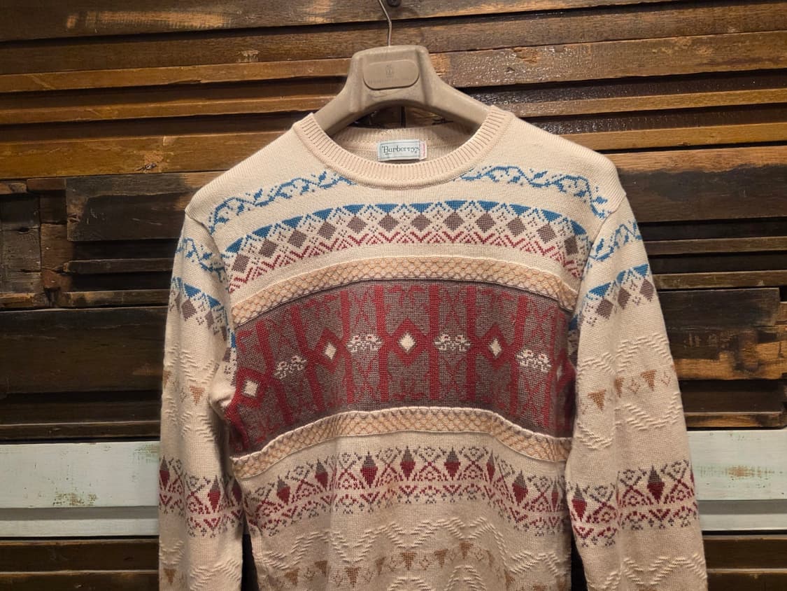 80'S 버버리 페어아일니트 상품이미지9