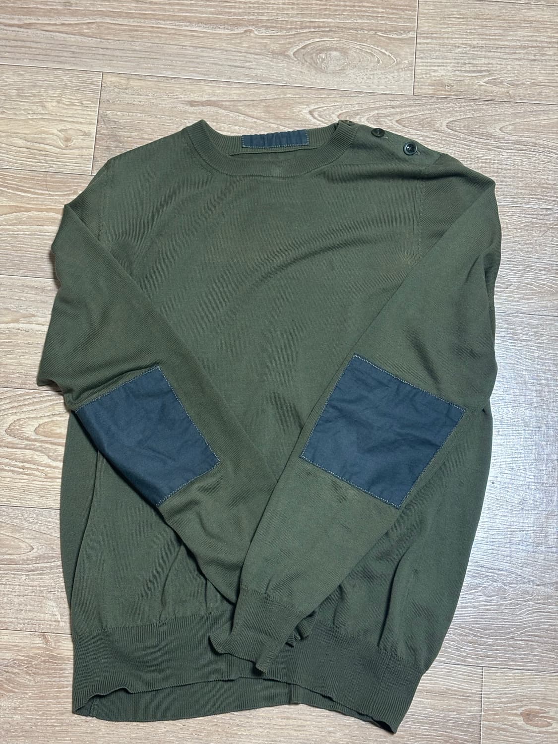 메종 마틴 마르지엘라 10aw 엘보우 패치 밀리터리 니트 상품이미지2