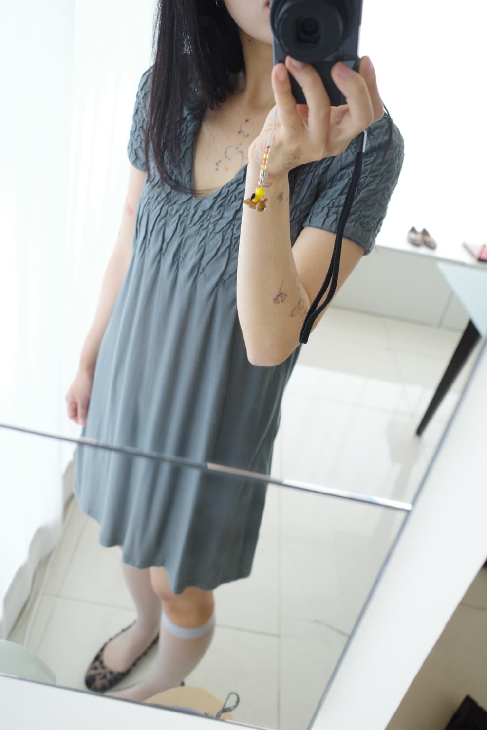 Modal smocking dress 상품이미지4