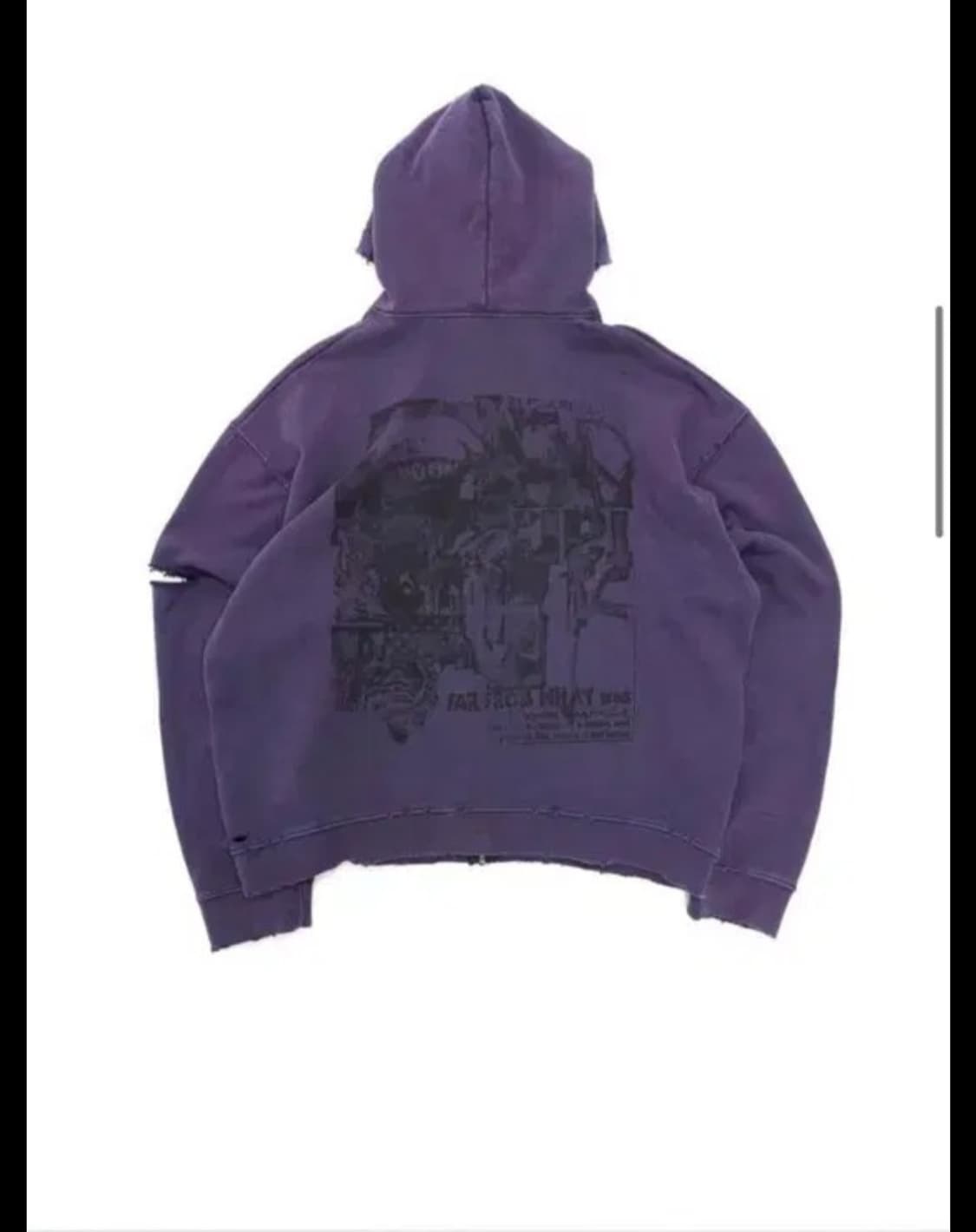 1) 파아카이브 파프롬왓 워시드 후드집업 퍼플 상품이미지2