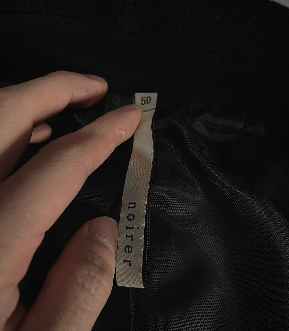 노이어 메리노울 오버핏 크롭 블루종 (블랙) 상품이미지5