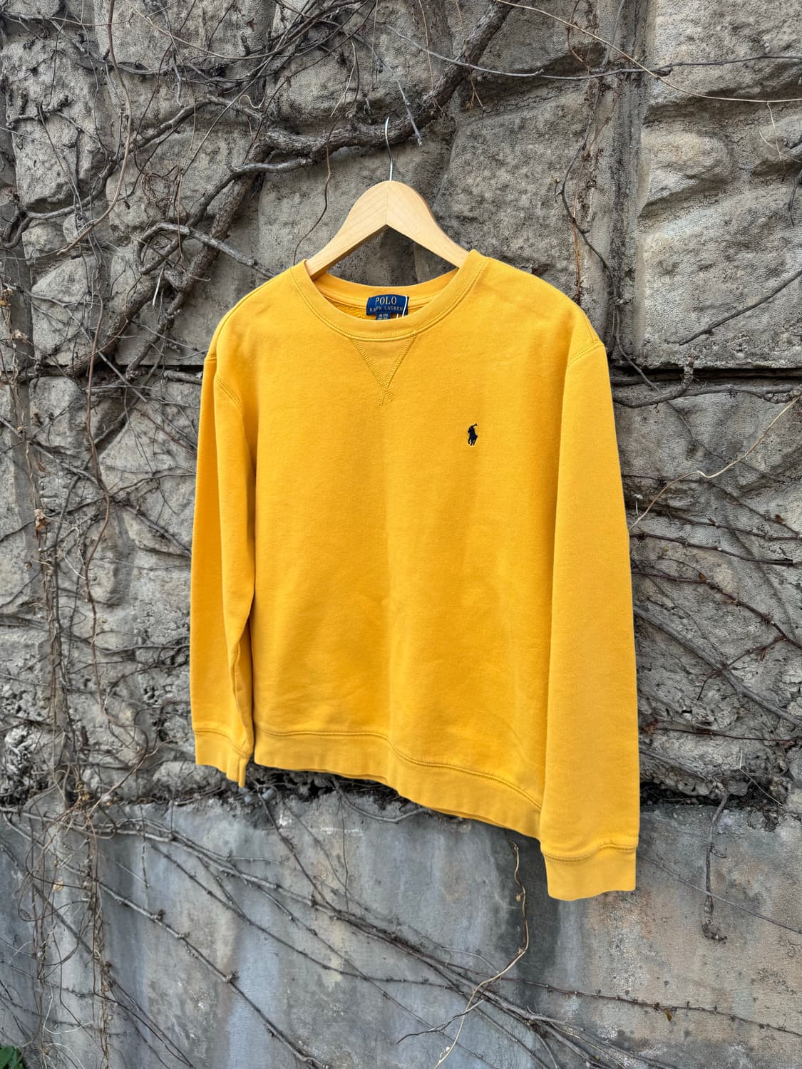 폴로 랄프로렌 빈티지 맨투맨 스웻 셔츠 정품 옐로우 상품이미지3
