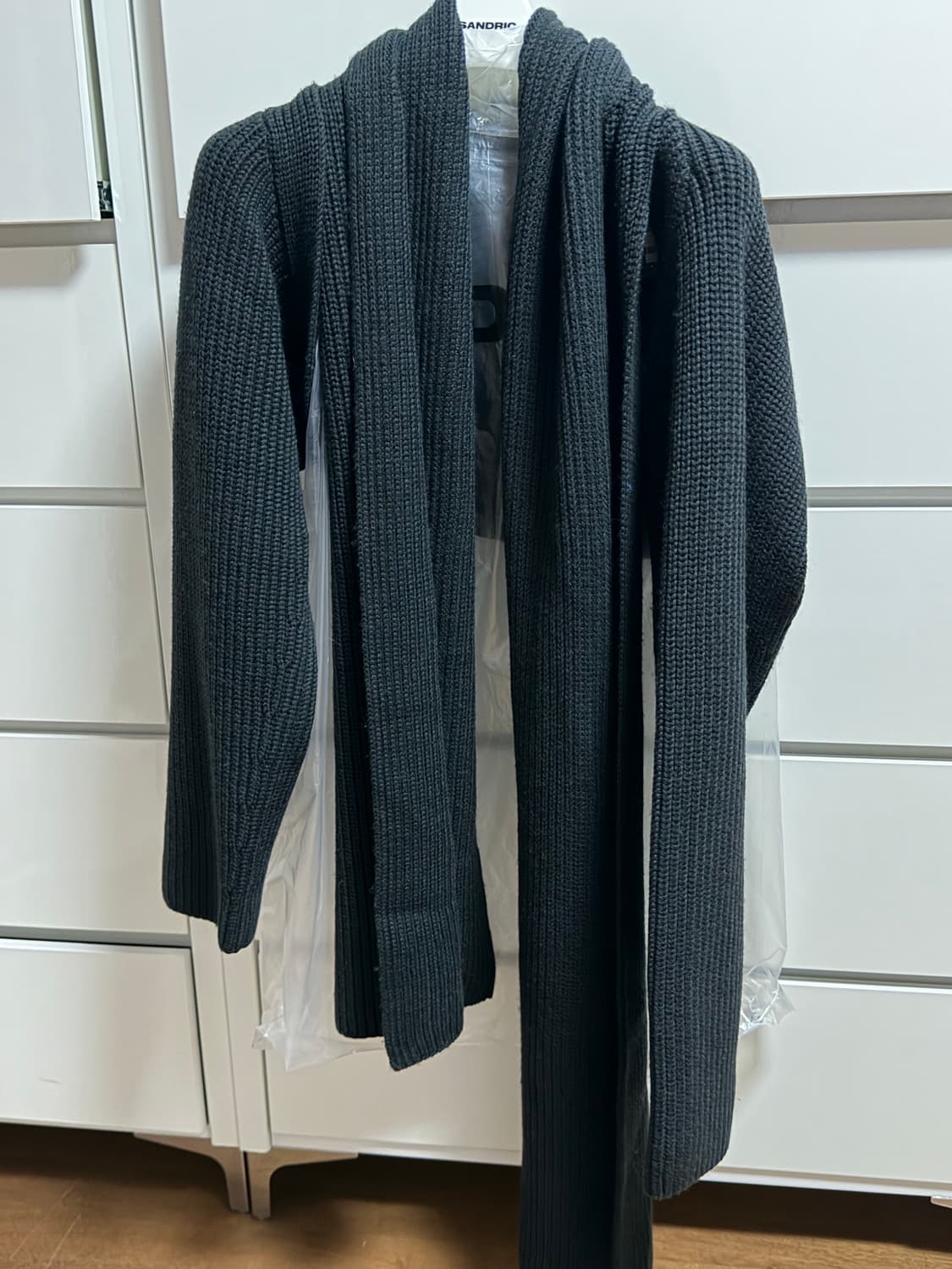 코스 울 하이브리드 볼레로 가디건 머플러 숄 가디건 상품이미지4