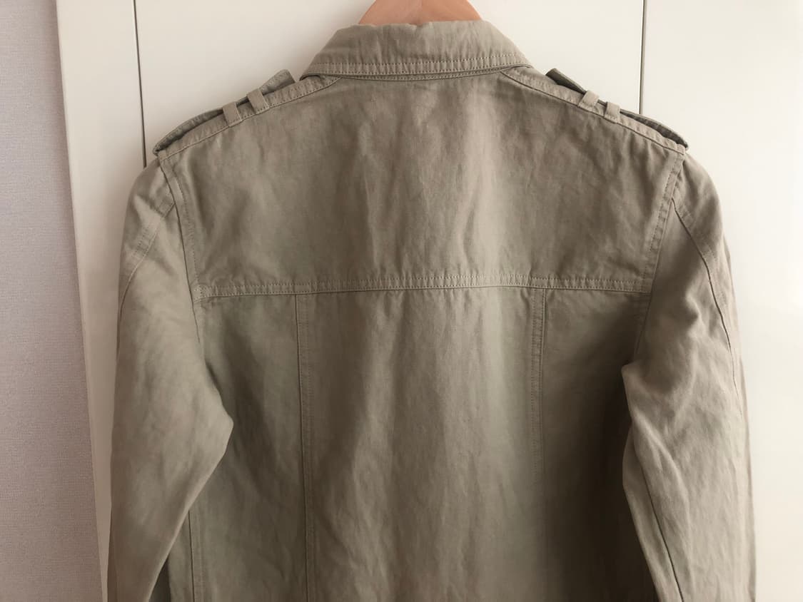 발망 베이지 벨티드 사파리 자켓 상품이미지4