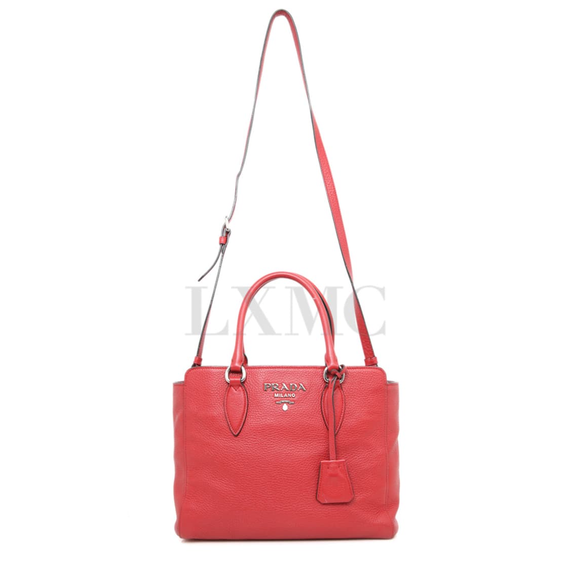 프라다 비텔로 다이노 토트 레드 숄더백 1BA205 상품이미지6