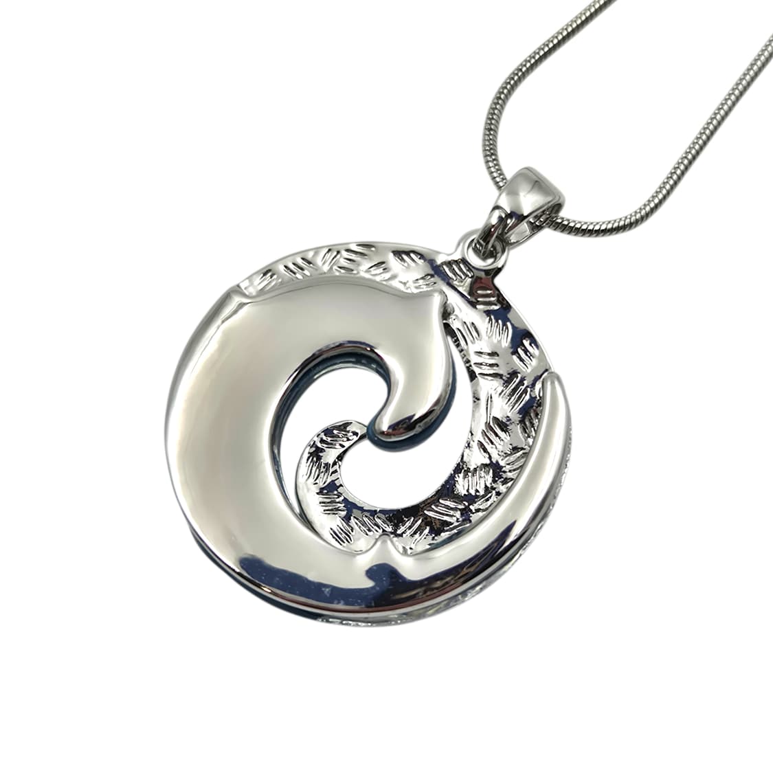 90s 뉴질랜드 파우아 자개 소용돌이 목걸이 상품이미지6