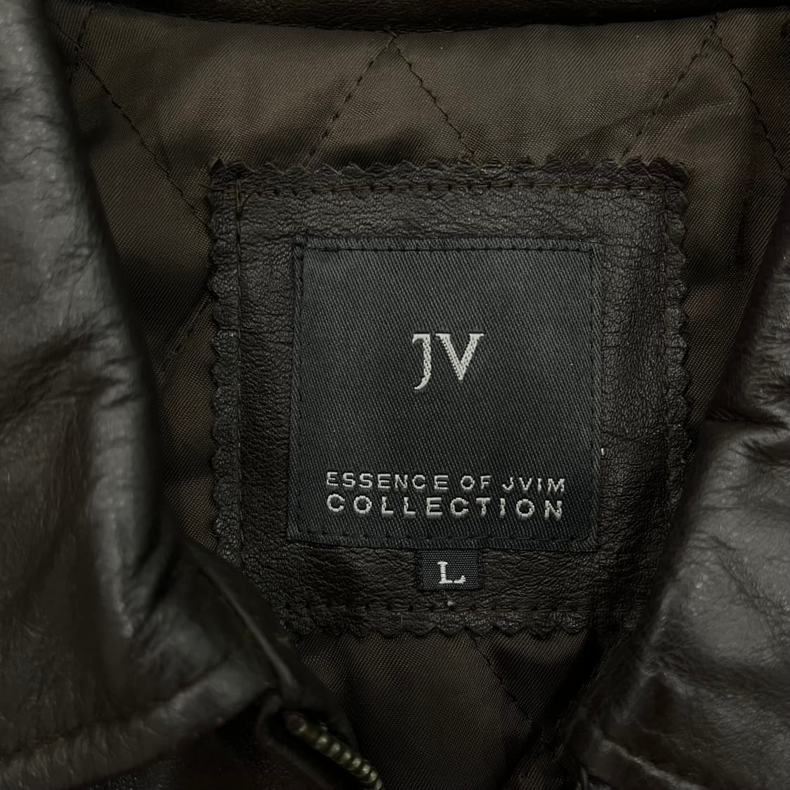 L 빈티지 소가죽 집업레더 자켓 상품이미지4