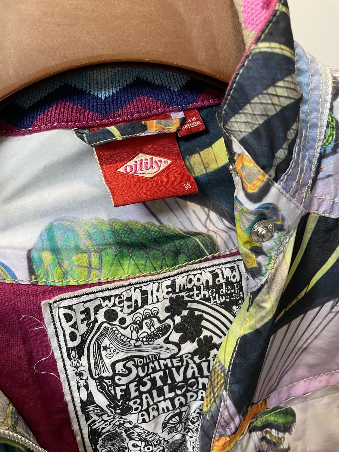 (38) Oilily 오일릴리 포인트 패턴 블루종 자켓 상품이미지6