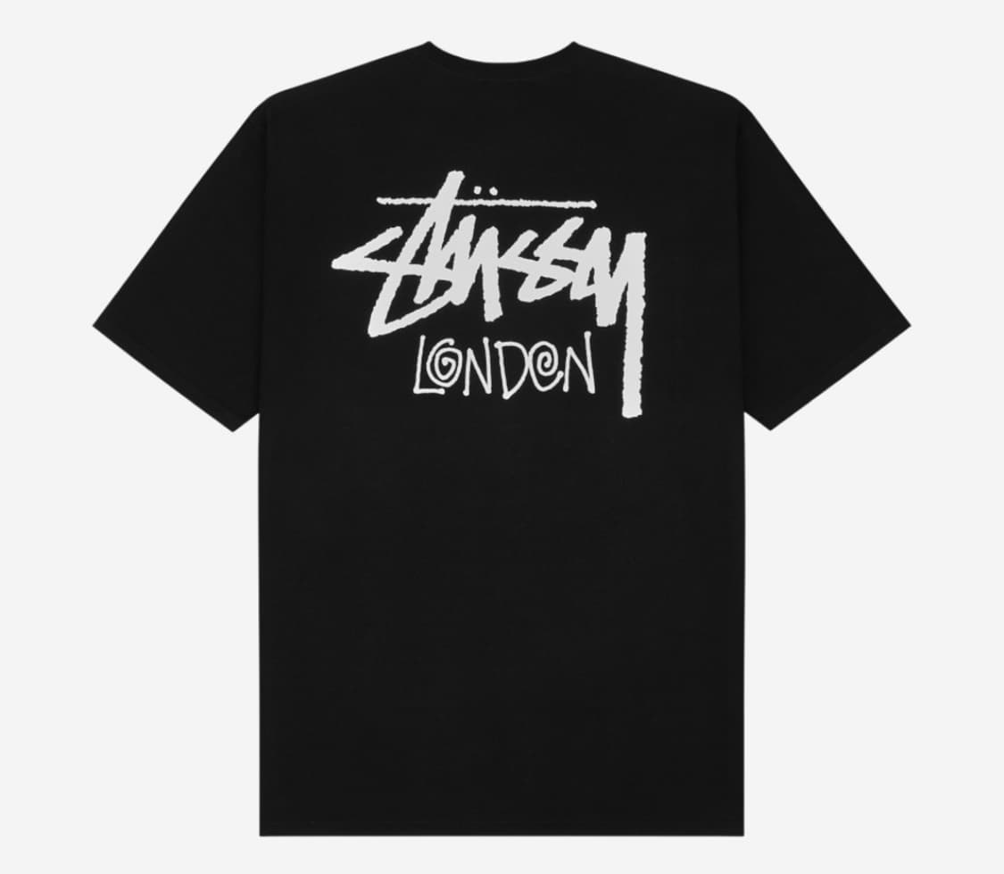 L) 스투시 스탁 챕터 런던 반팔 티셔츠 블랙 새제품 Stussy Lon 상품이미지1