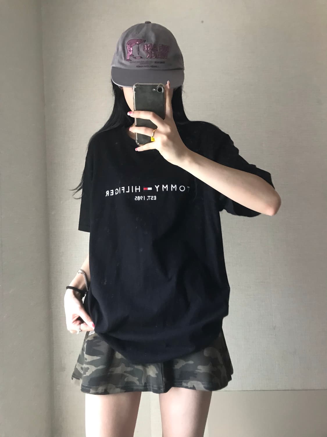 타미힐피거 블랙 반팔티셔츠 상품이미지4