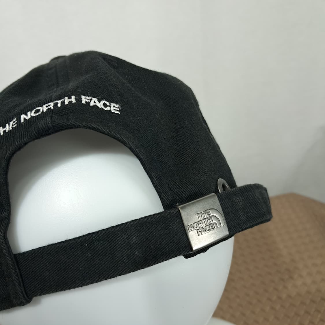 노스페이스 블랙 코튼 화이트 로고 자수 볼캡 P2025 상품이미지7