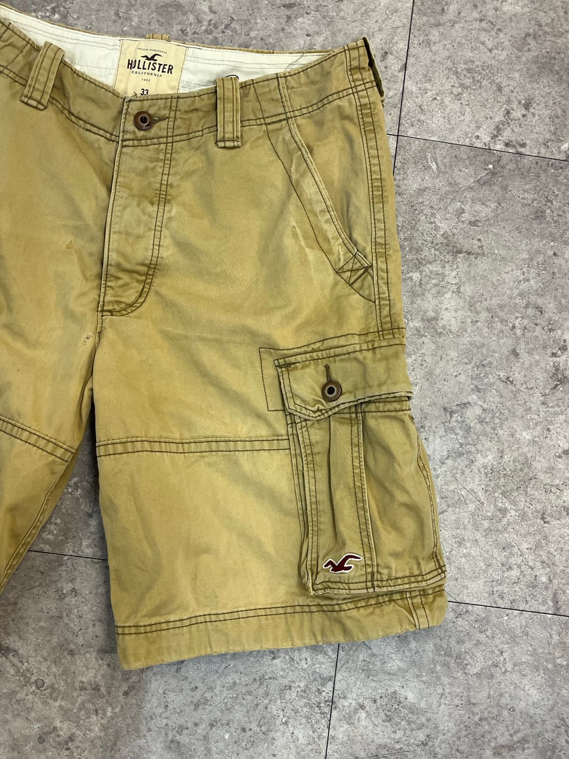 홀리스터 카고 하프 팬츠 카멜 33 #csz3512 상품이미지5