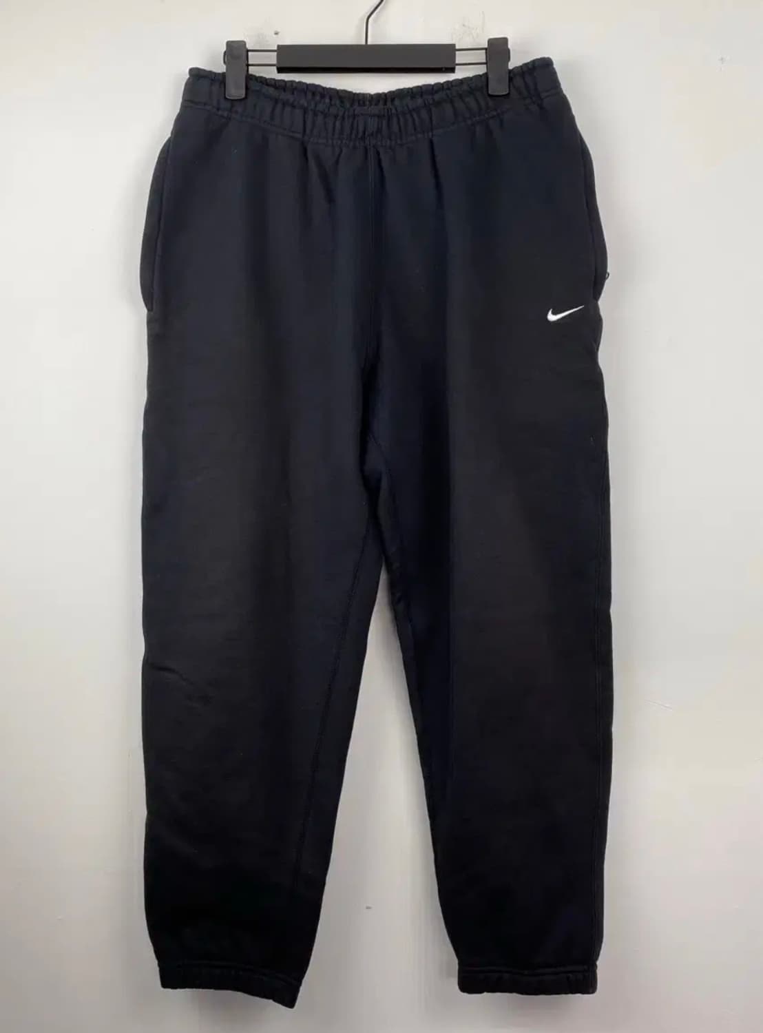 나이키 스우시 블랙 기모 조거 스웻팬츠 츄리닝 M  상품이미지1