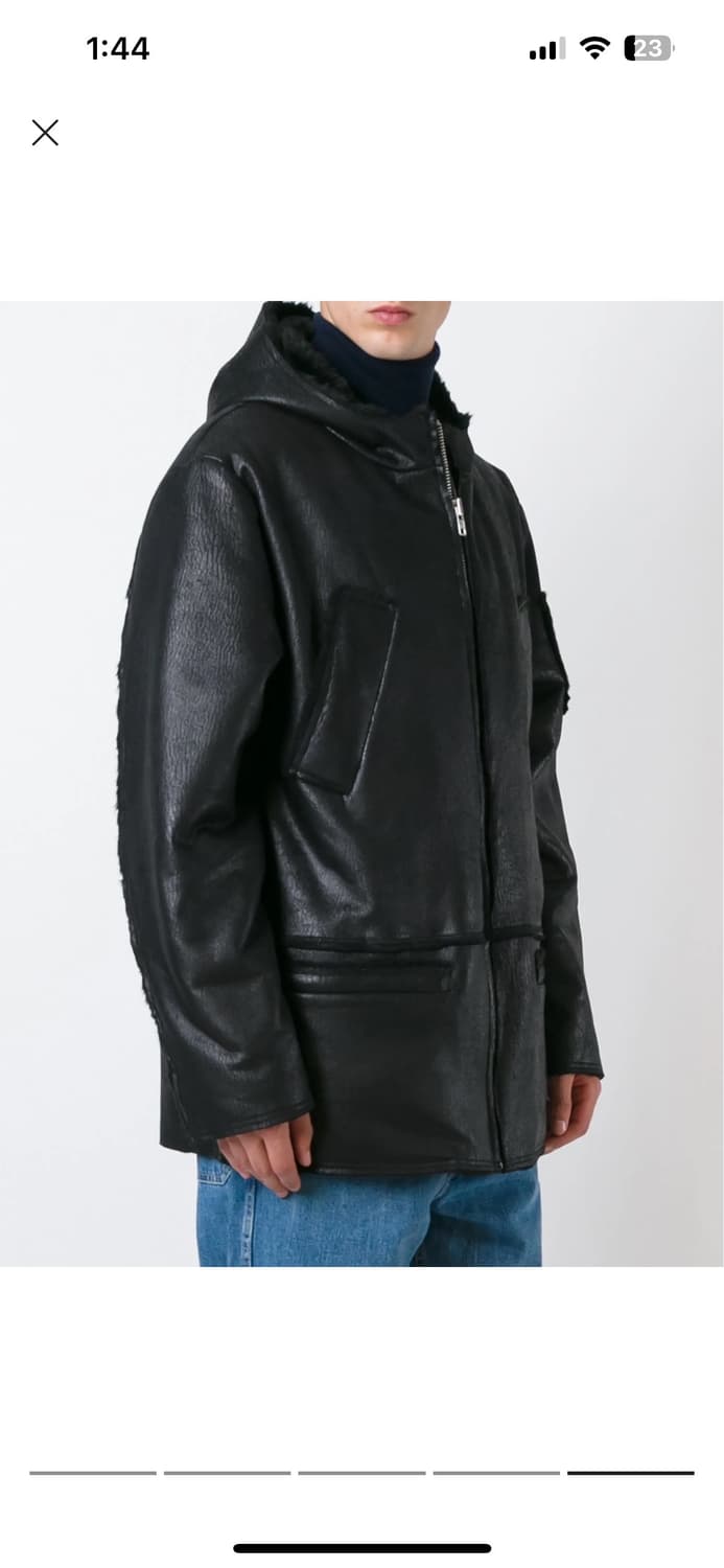 고샤 루브친스키 인조 레더 퍼 후드 자켓 상품이미지3