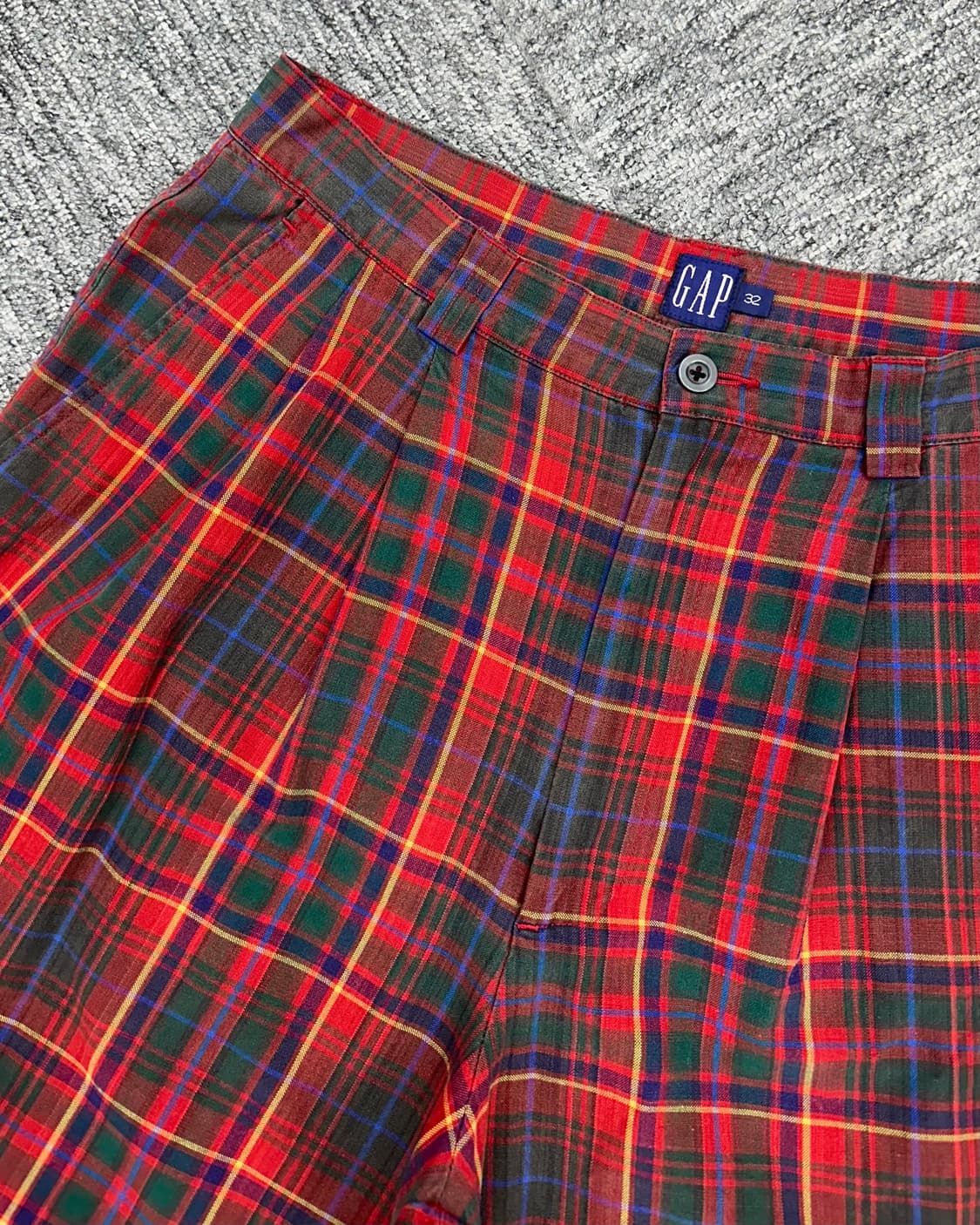 (허단39)90'S GAP OLD 체크 반바지-M1918 상품이미지2