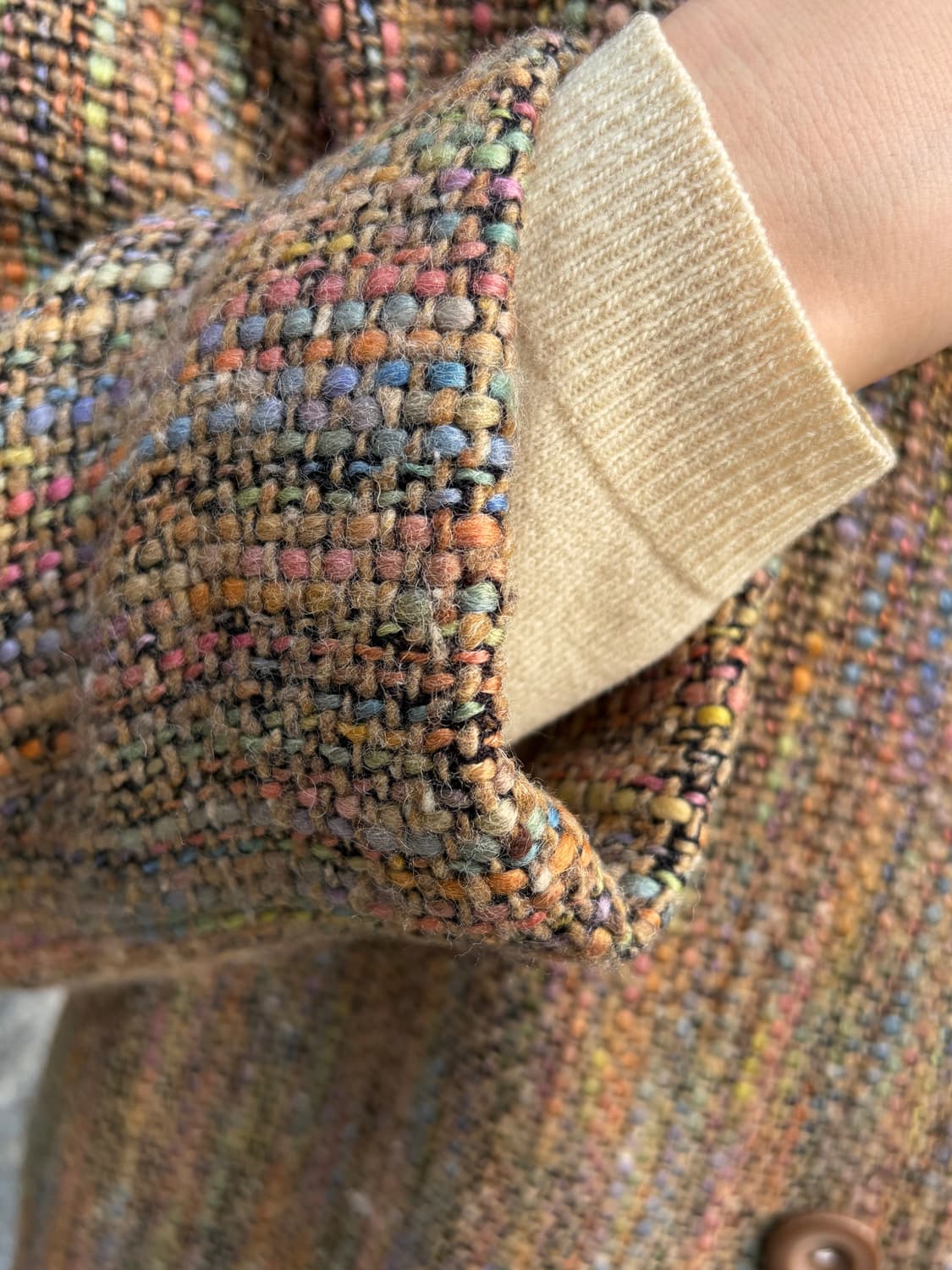 [울70%] 컬러믹스 빈티지 울 자켓 상품이미지5