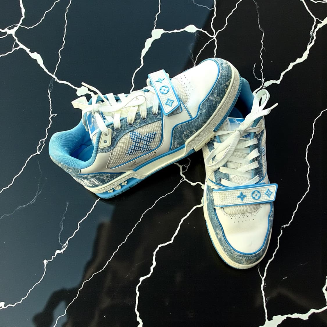 260~265/ 루이비통 벨크로 데님 마린 스니커즈 상품이미지3