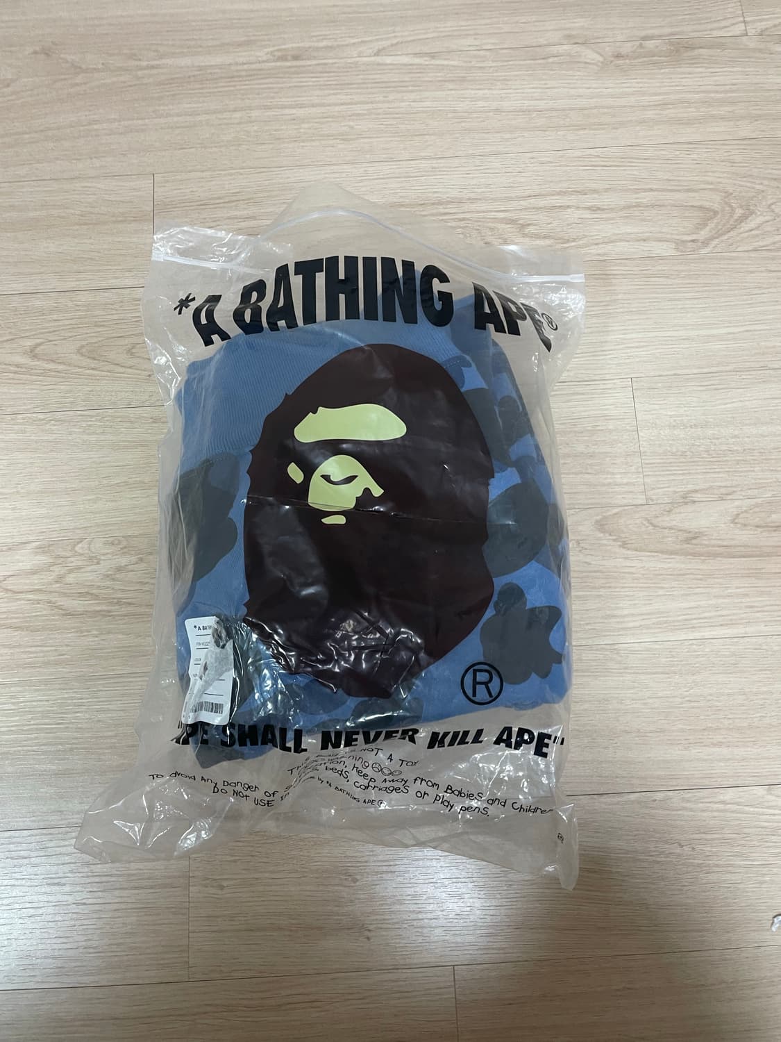 BAPE 베이프 컬러 카모 샤크 풀 집업 네이비 상품이미지4
