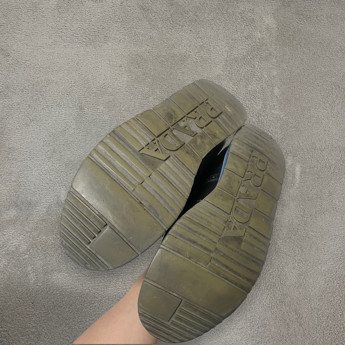 285) 프라다 스포츠 빈티지 레더 윙팁 스니커즈 신발 상품이미지6