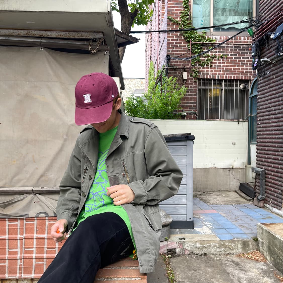 47 하버드 버건디 캡 상품이미지1