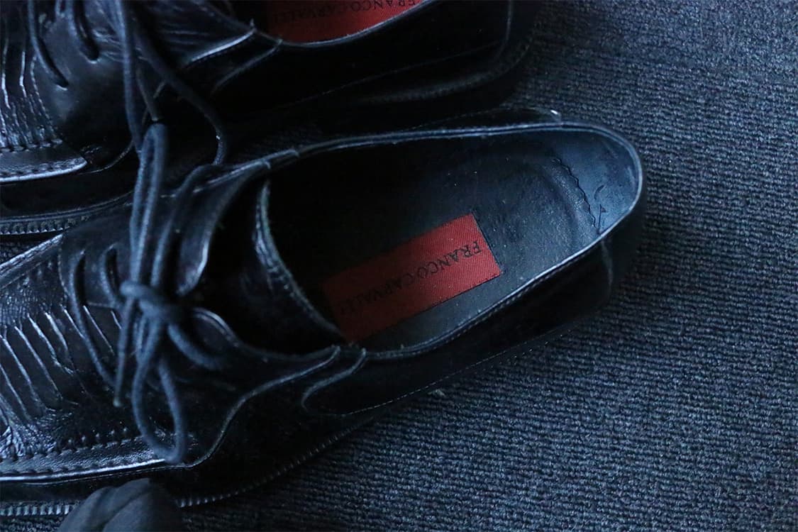 빈티지 블랙 레더 드레스 슈즈 상품이미지10