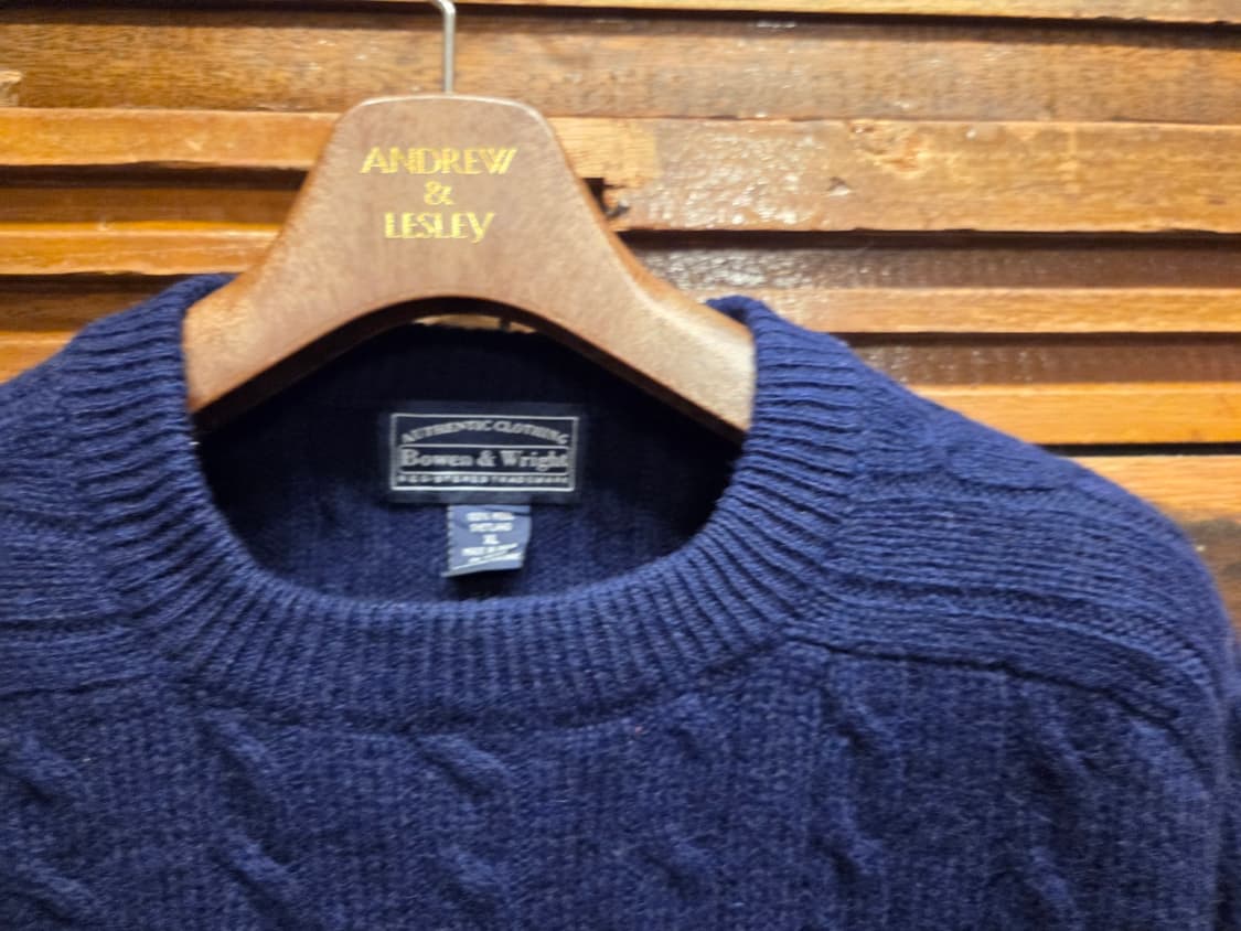 보웬앤라이트 램스울 케이블니트 상품이미지6