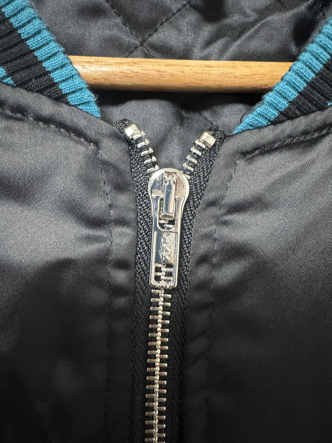 스카쟌 자켓 블랙/블루 구미호 자수 3XL 상품이미지5