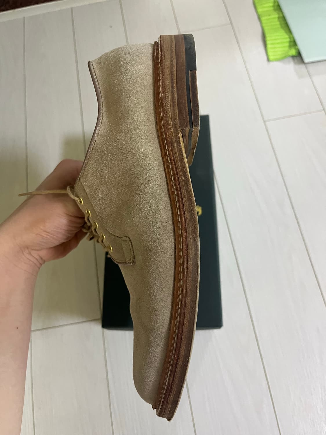 알든 A3409 밀크쉐이크 스웨이드 플레인토 더비 상품이미지6