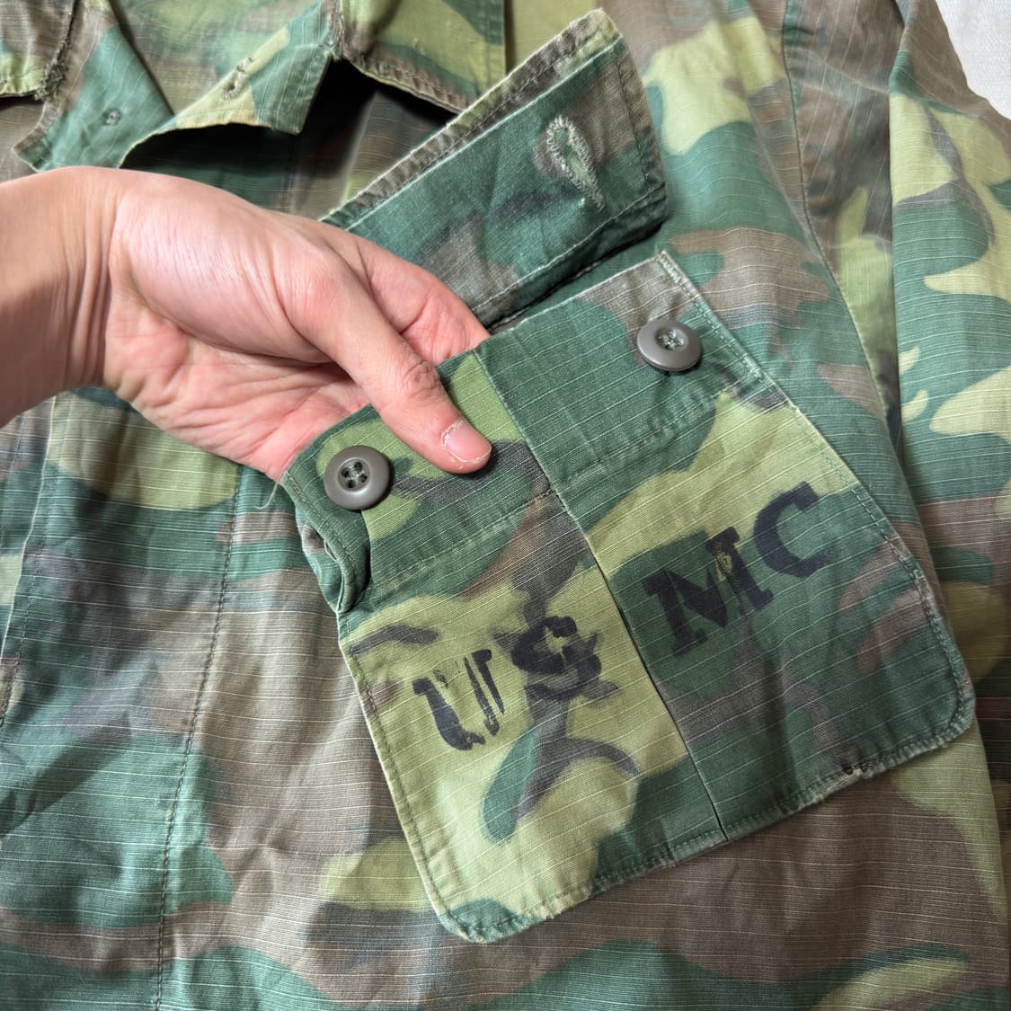 1960s USMC ERDL 오리지널 정글 퍼티그 자켓 상품이미지7