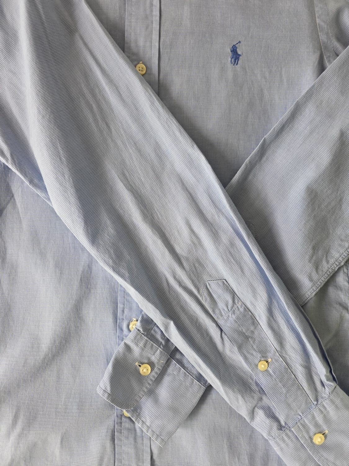 Polo Ralph Lauren / 블루 잔체크 드레스셔츠 상품이미지2