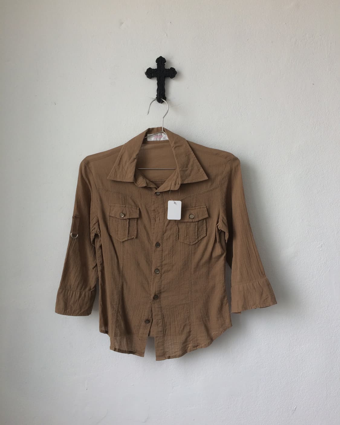 Back cross point shirt 상품이미지3