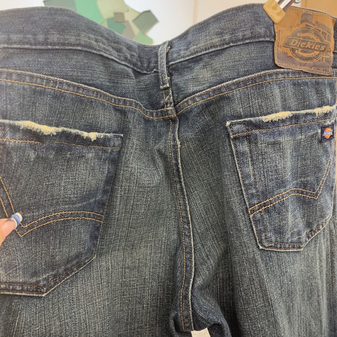 디키즈 올드스쿨 빈티지 워싱 데님팬츠 36인치 C07712 상품이미지7