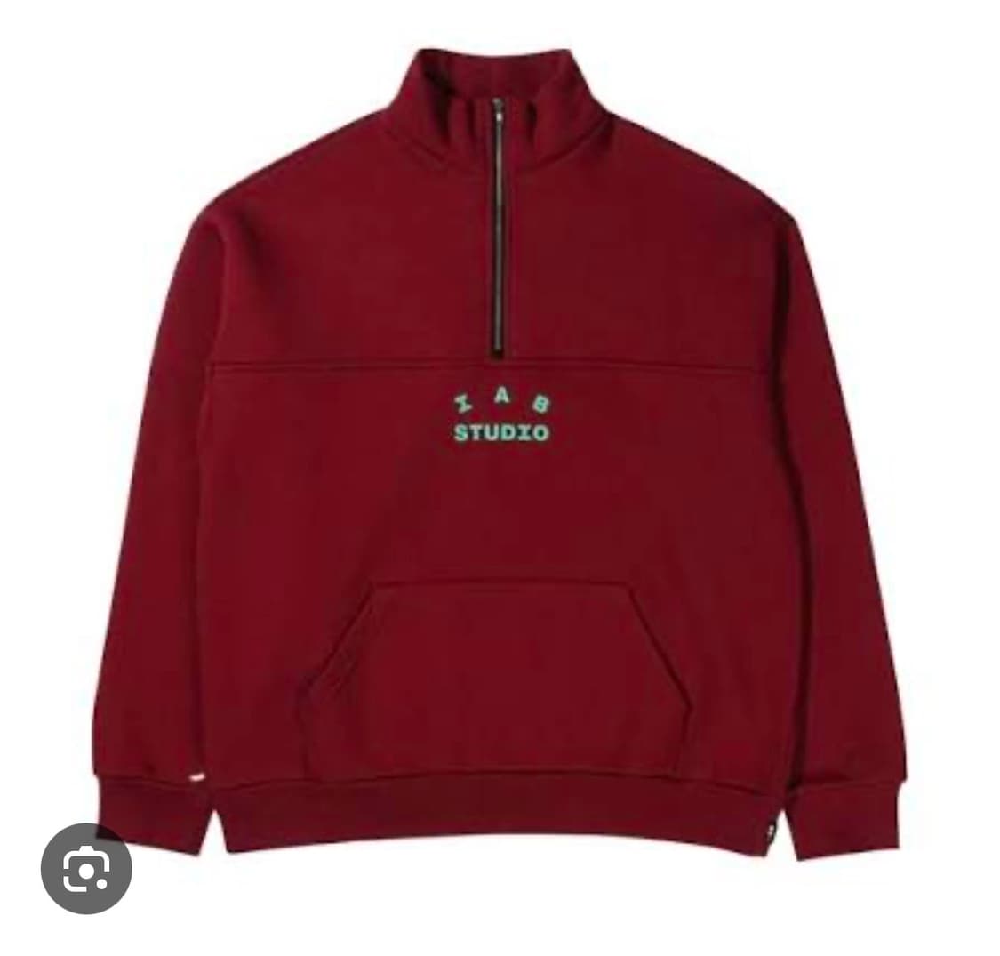 아이앱 스튜디오 하프집업 버건디 L 상품이미지1