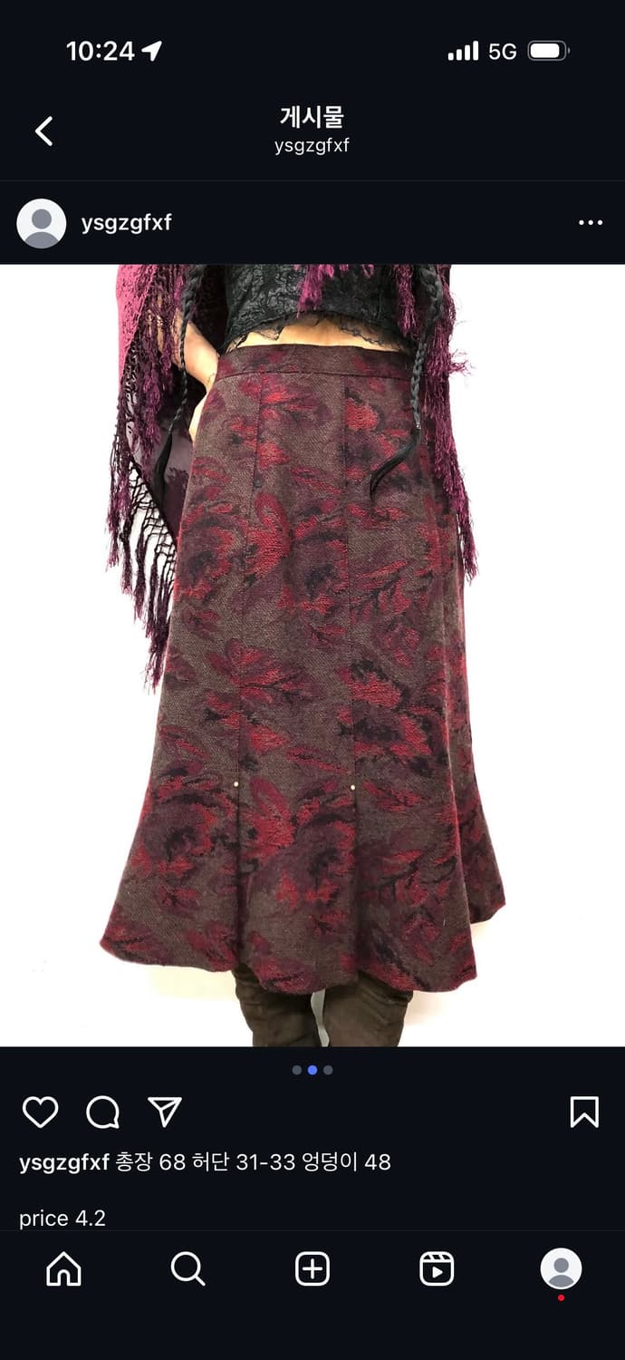 red floral oriental coordi set 상품이미지3